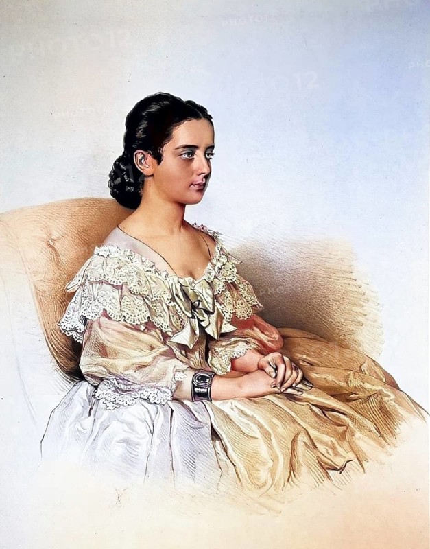 Pauline Lucca (1841-1908), Austrian opera singer, Historical, digitally restored reproduction from a 19th century original, Record date not stated