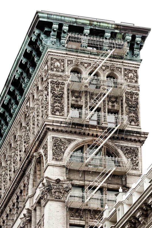 Cast Iron building, architecture, historical, fire escape, cast iron, SoHo, Manhattan, New York city, USA