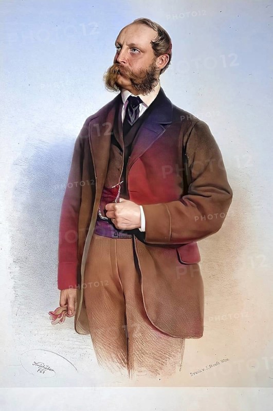 Rudolf Kar (e) l Reichsgraf Chotek von Chotkow und Wognin (born 23 June 1832 in Prague, died 1 October 1894 in Gaden/Gaad, Hungary, today Romania) was an Austrian politician. He came from the Bohemian noble family of Chotek von Chotkow und Wognin, of which he was head of the family from around 1875, Historical, digitally restored reproduction from a 19th century original, Record date not stated
