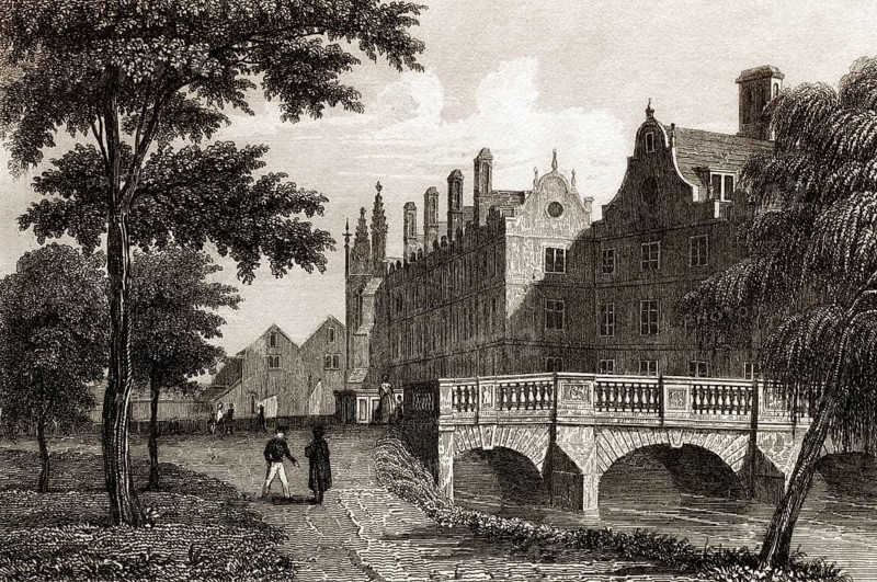 Die Universität von Cambridge, England, 18. Jahrhundert