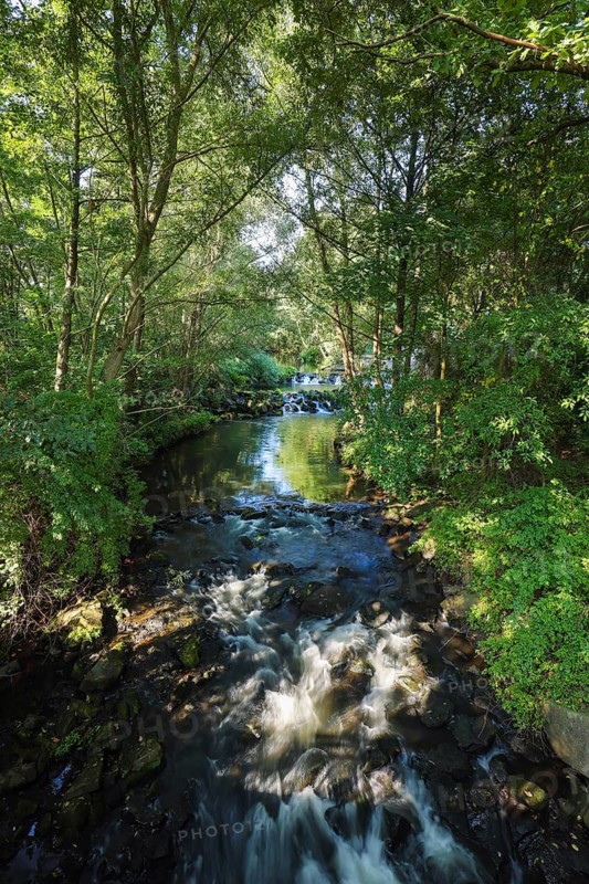 Dorsten, North Rhine-Westphalia, Germany - Hammbach shortly in front of it flows into the Lippe