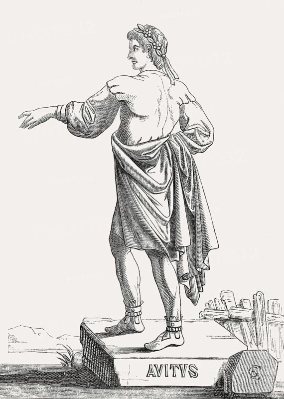 Marcus Maecilius Flavius Eparchius Avitus, Western Roman Emperor from 455 to 456