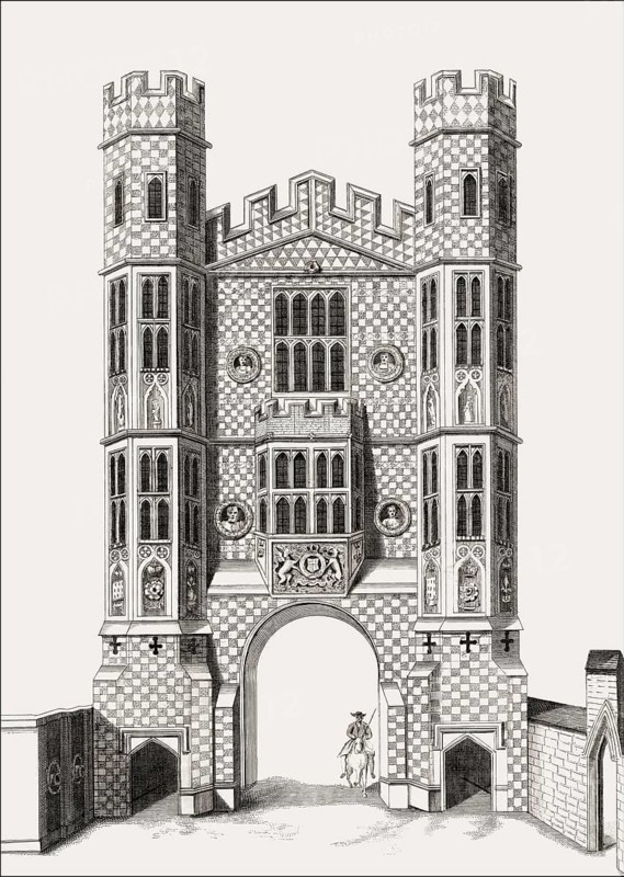 The Holbein Gate, Whitehall, Westminster, London, England, 1750