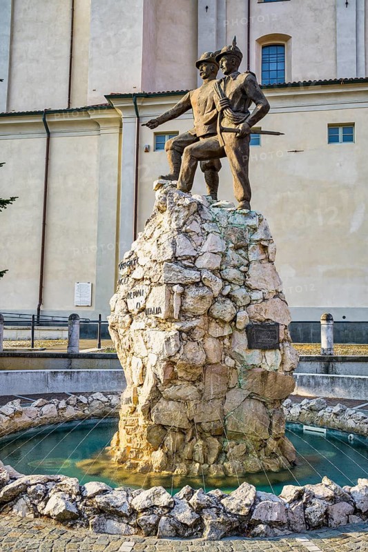 Alpini monument in Telgate, Lombardy, Italy