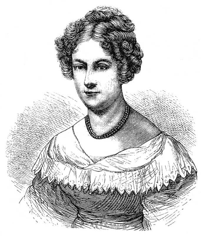 Rahel Varnhagen von Ense, born Levin, 1771 - 1833, a German writer and salonière, campaigner for the Jewish emancipation and the emancipation of women, Portrait von Rahel Varnhagen von Ense, geb. Levin, 1771 - 1833, eine deutsche Schriftstellerin und Salonière, sie trat für die jüdische Emanzipation und die Emanzipation der Frauen ein