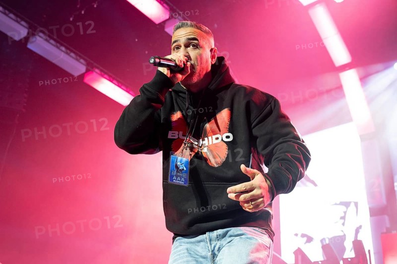 BUSHIDO, (aka Anis Mohamed Youssef Ferchichi), Rap, Alles wird gut Tour 2026, live on 12 January, 2026, Uber Arena, Berlin, Germany < english> BUSHIDO, Rap, Alles wird gut Tour 2026, live on January 12, 2026, Uber Arena, Berlin, Germany