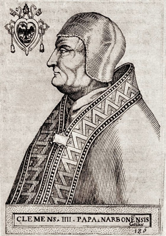 Pope Clement IV, 1190 –1268, born Gui Foucois, Pope from 5 February 1265 until his death