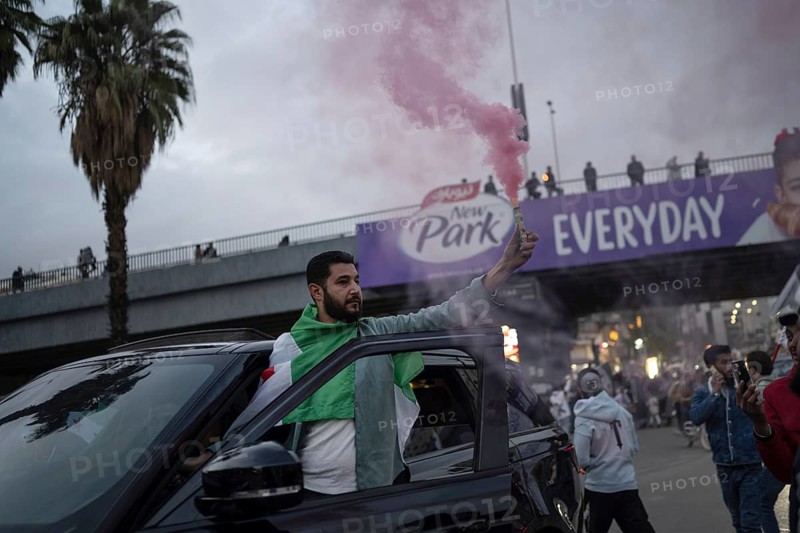 Damascus, Syria. December 8th 2025. Celebrations in the streets of the Syrian capital, Damascus to mark one year after the fall of the Baath Party and Assad regime. Syria