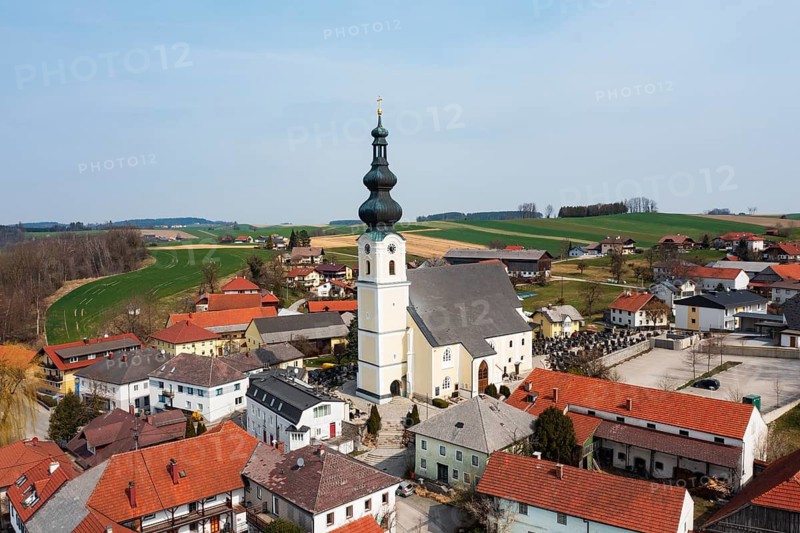 Drone photography, location photography, Waldzell, Innviertel Upper Austria, Austria
