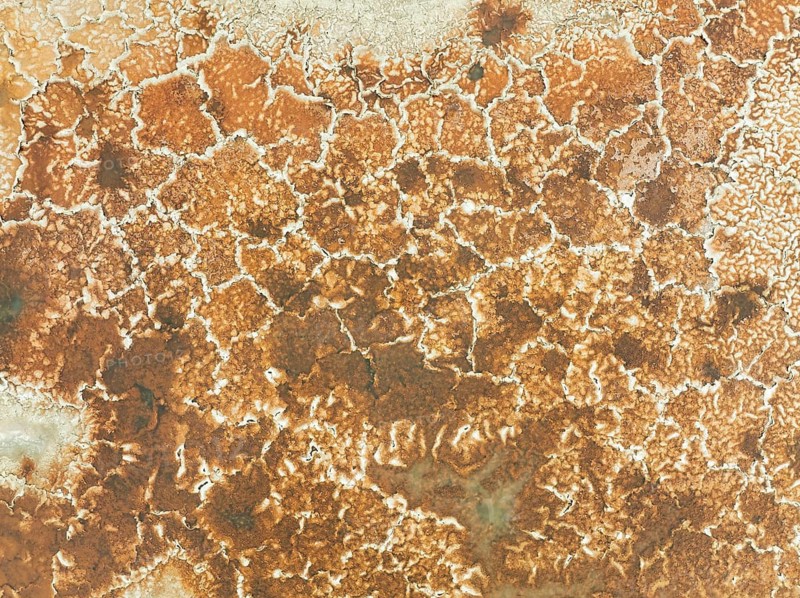 Salt marsh at the Skeleton Coast. Aerial view. Drone shot. Dorob National Park, Namibia
