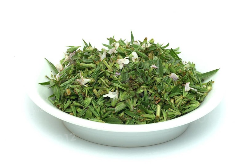 Summer savory (Satureja hortensis), also garden savory, true savory, pepperwort, family of the labiates, used since ancient times as a medicinal plant and spice plant