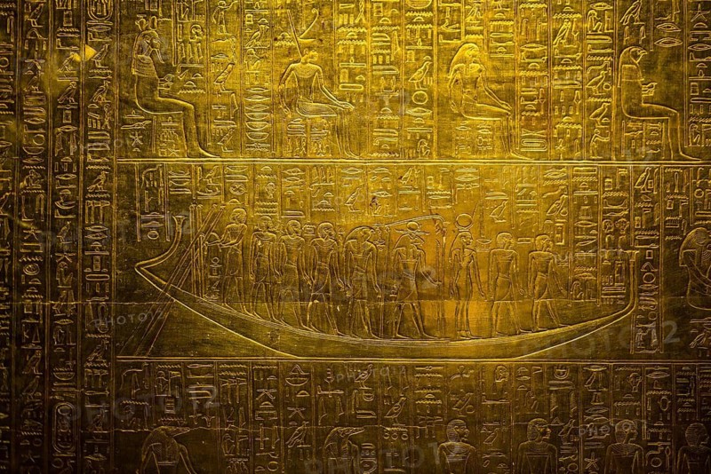 Pharaoh Tutankhamun's gold treasure, the Grand Egyptian Museum, Grand Egyptian Museum, GEM, Giza, Cairo, Egypt
