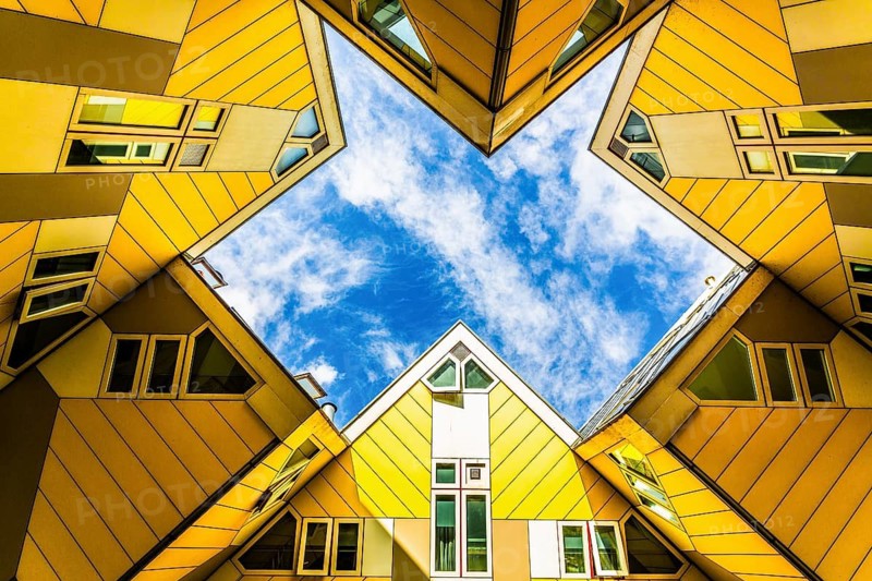 Cube houses from 1984, architect Piet Blom, Rotterdam, the Netherlands