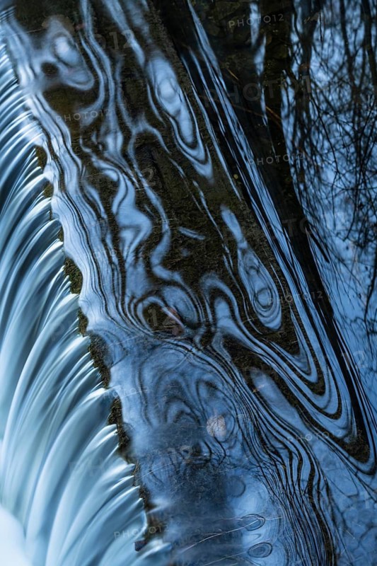 Reflection in a stream, Östersund, Jämtland, Sweden, October 2021