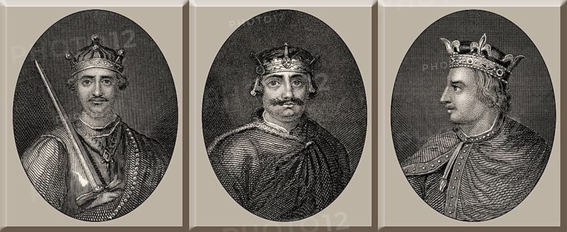 Könige von England, Wilhelm I., Wilhelm II., Heinrich I., 11. und 12. Jahrhundert, Haus der Normandie