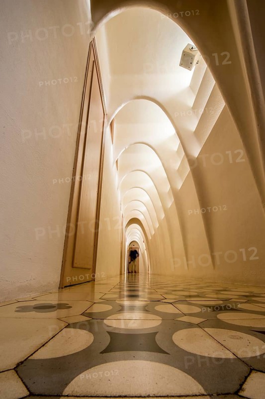 Interior of Casa Batllo modernism design by Antoni Gaudi, old town, barcelona, spain