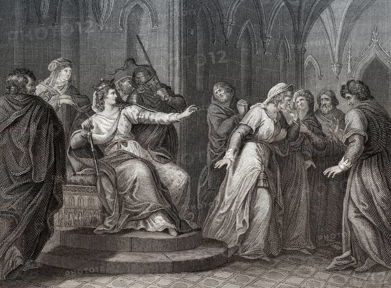 Die Kaiserin Mathilde weigert sich, König Stephan von Blois freizulassen, 1141