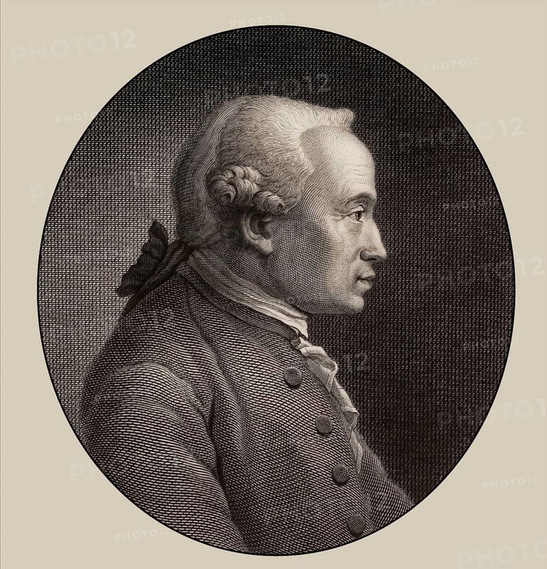 Immanuel Kant, 1724, 1804, German philosopher of the Enlightenment, digitally altered