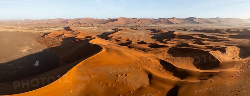 Aerial view of sand dunes in the Namib Desert, Namib Naukluft Park, Namibia