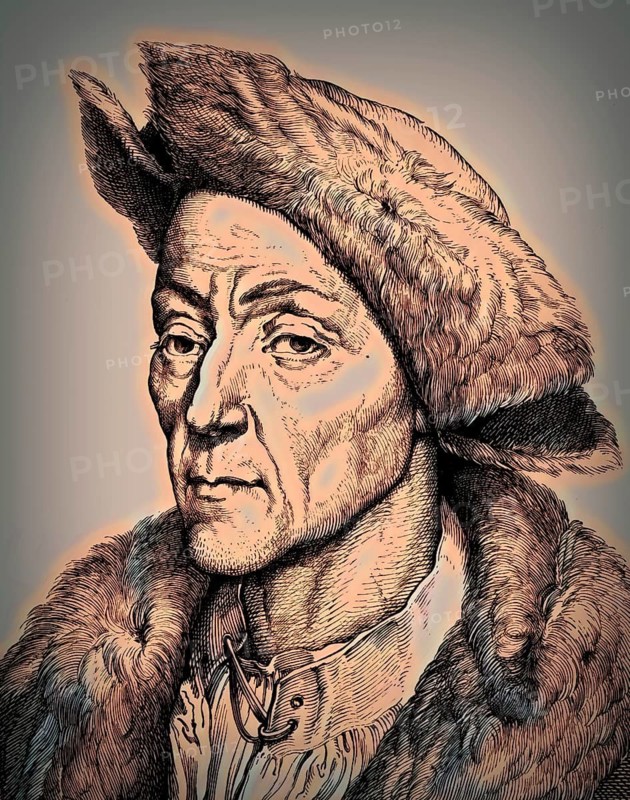 Portrait of Jakob Fugger, 1459, 1525, German businessman, digitally edited