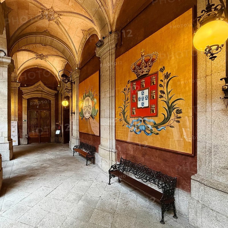Palácio da Bolsa, neoclassical style stock exchange, UNESCO World Heritage Site, old town, Porto, Portugal