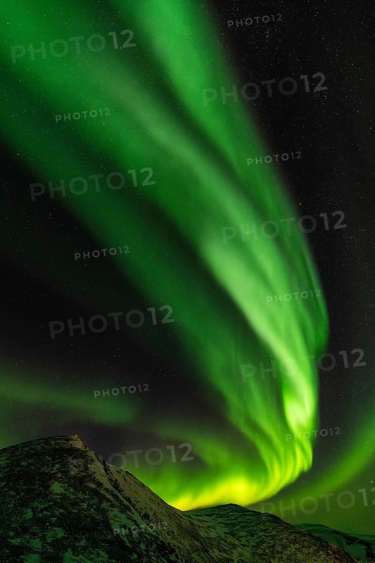 Northern Lights (Aurora borealis), Söröya, Finnmark, Norway, December 2018