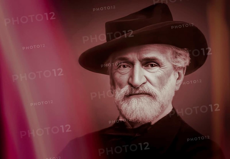 Giuseppe Fortunino Francesco Verdi, 1813 – 1901, Italian composer, digitally edited after a photograh of Brogi