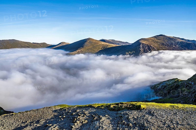 Snowdon Massif, Snowdon Range, Snowdonia, North Wales, UK