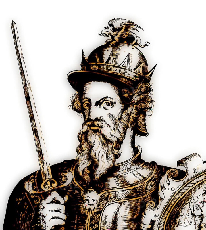 William I, ca. 1028, 1087, known as William the Conqueror, the first Norman King of England