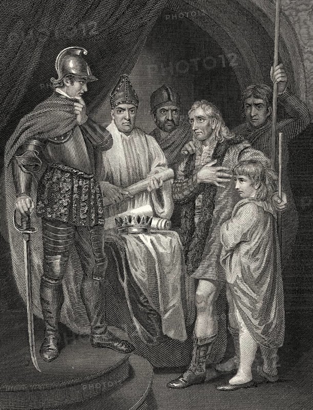 John Balliol, 1250-1314, König der Schotten, Kapitulation vor Edward I. von England, 1296