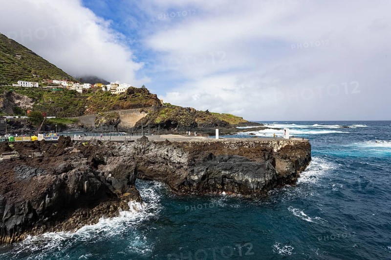 Promenade in the port of Garachico, Tenerife, Canary Islands, Spain