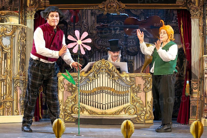 Katharina Thalbach, Pierre Besson, Wilhelm bush: Sauerkohl & Misetaten, photo sample on 14.01.2026 in the comedy Am Kurfürstendamm in Ernst-Reuter-Saal, Berlin, premiered on 20.01.2026