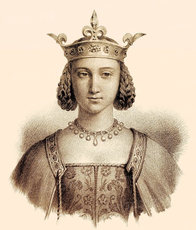 Isabeau de Bavière, Isabelle of Bavaria, Elisabeth von Bayern, 1370-1435, Queen of France as wife to King Charles VI