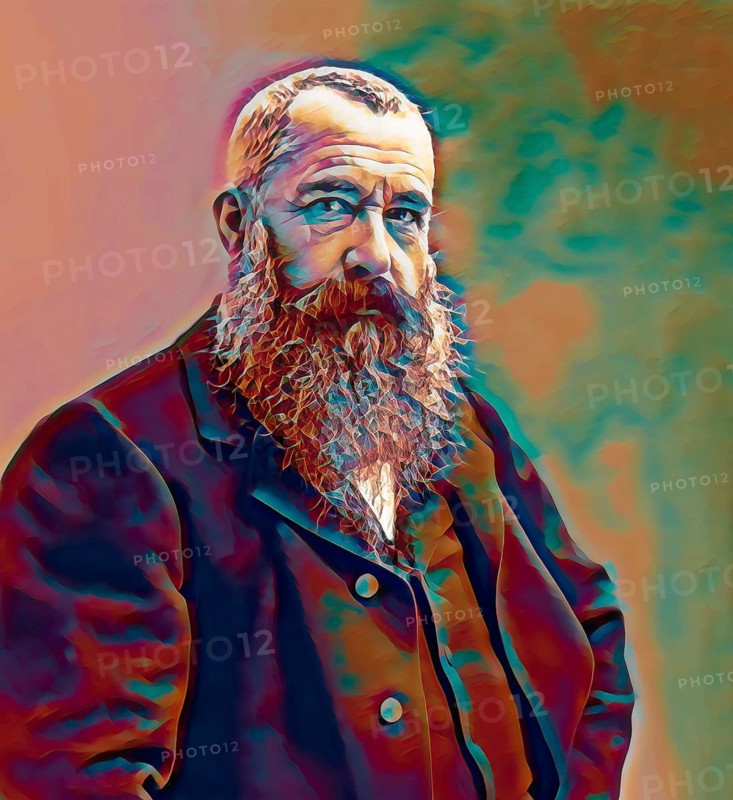Claude Monet, 1840 – 1926, French painter and founder of Impressionism, digitally optimized based on a photograph by Nadar