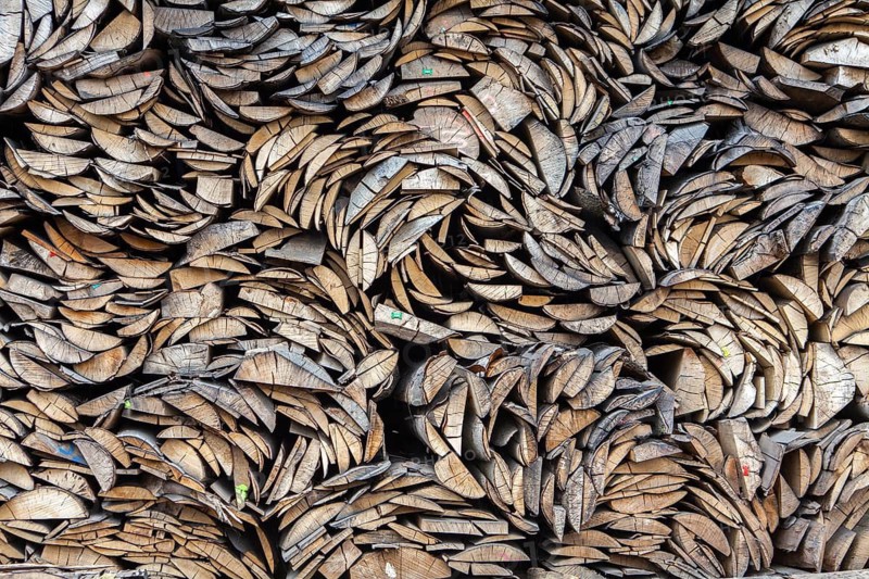 Pile of beech wood, Germany