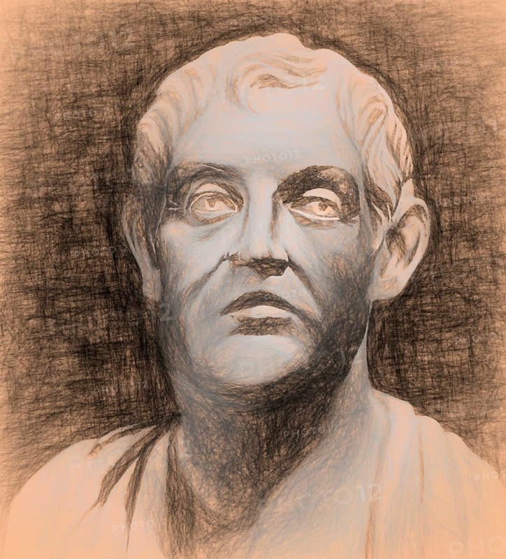Aristotle, 384-322 BC, ancient Greek philosopher and scientist, digitally altered