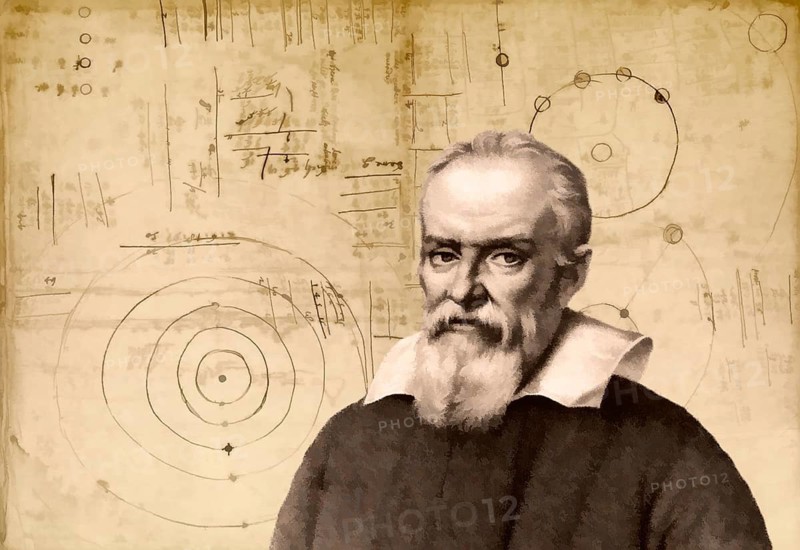 Galileo Galilei, 1564, 1642, Italian astronomer, handwritten scientific notes