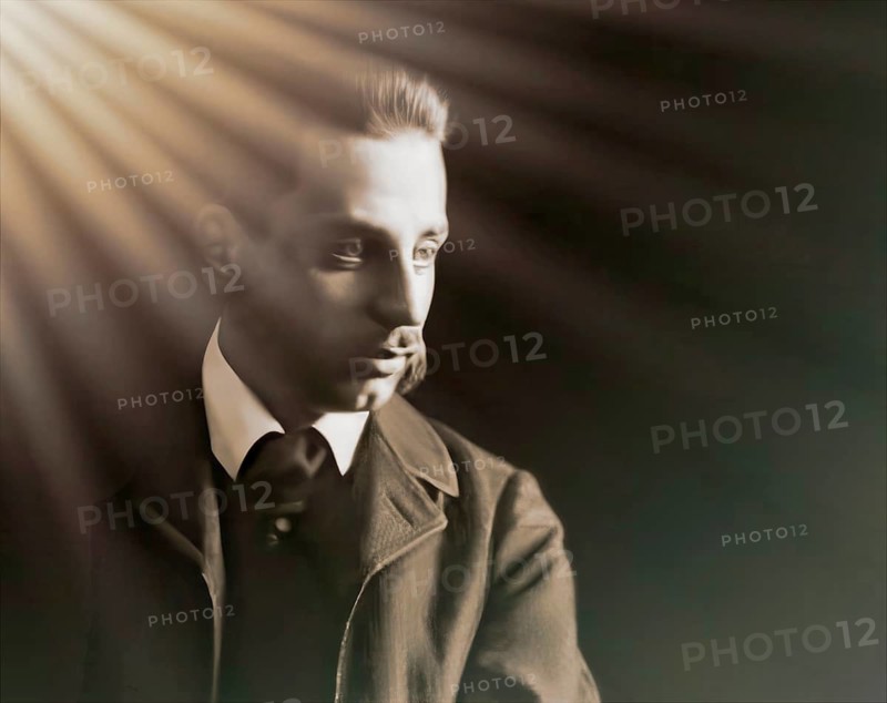 Portrait of Rainer Maria Rilke, 1875 – 1926, Austrian poet and novelist, digitally edited