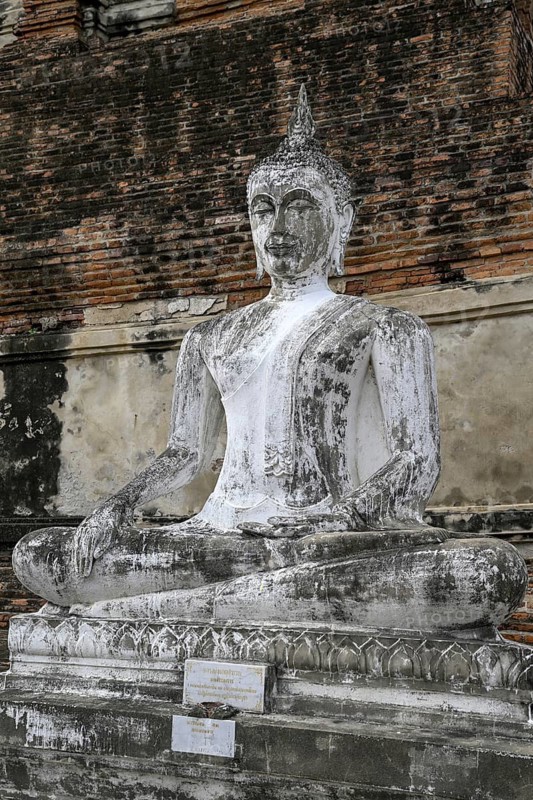 Buddha statue in Wat Yai Chai Mongkhon, Buddhist temple, Ayutthaya, Ayutthaya province, Thailand