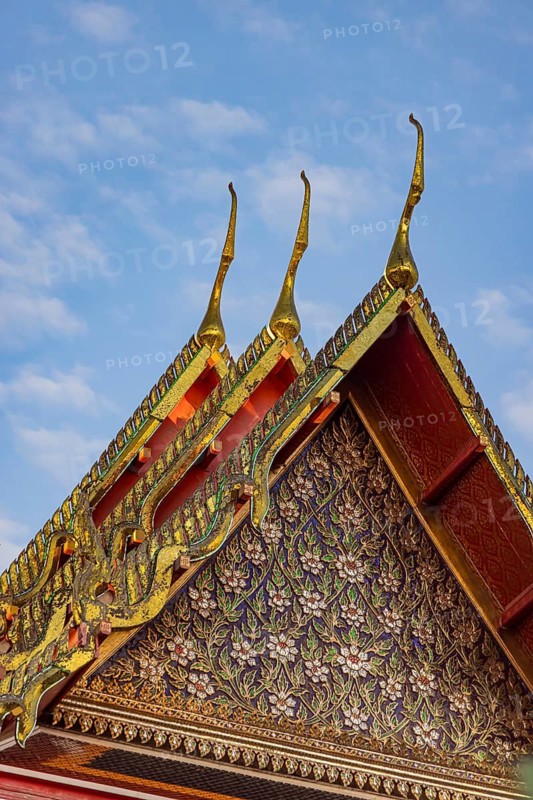 Wat Pho Temple is Bangkok's oldest Buddhist monastery near the Grand Palace. Bangkok, Thailand