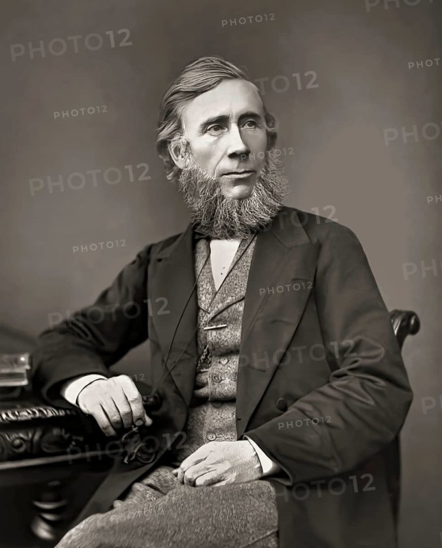 John Tyndall, 1820 –1893, Irish physicist and chemist, discoverer oft he greenhouse effect, digitally edited