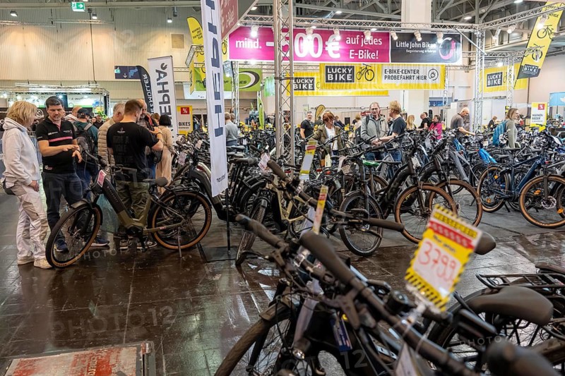 Fahrrad Essen, public fair in the halls of Messe Essen, retailers and manufacturers show everything about bicycles, e-bikes, accessories, North Rhine-Westphalia, Germany
