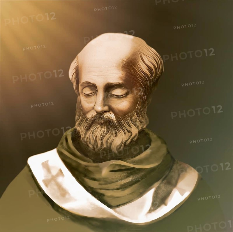 Pope Agatho, Saint Agathon or Agatone, bishop of Rome from 27 June 678 until his death in 681, digitally edited