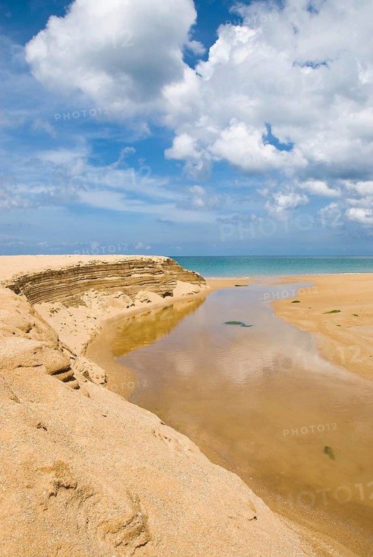 Mai Khao Beach in the north of the Thai holiday island Phuket, Thailand, Siam, Asia, Southeast Asia, beach, sandy beach, island, holiday paradise, blue sky