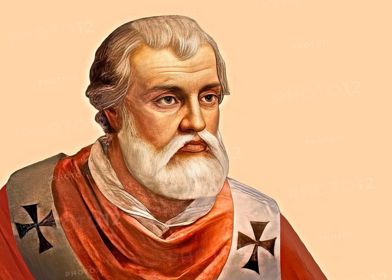 Pope Agapitus II, Agapetus II, Agapet II., ruler of the Papal States from 946 to his death in 955, digitally edited after a painting