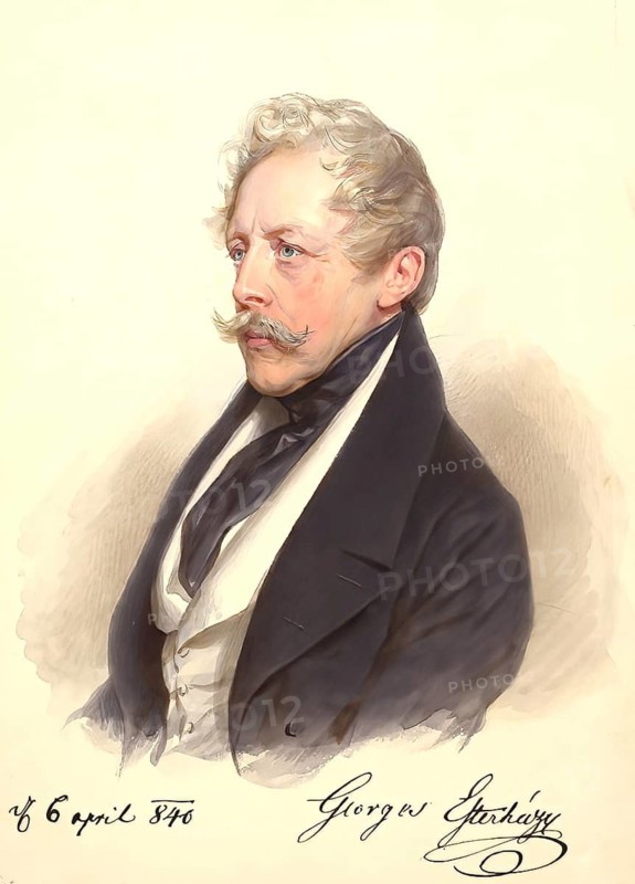 Count Georg Esterházy of Galántha, Count György Esterházy de Galántha (1809, 1856), Historical, digitally restored reproduction from a 19th century original, Record date not stated