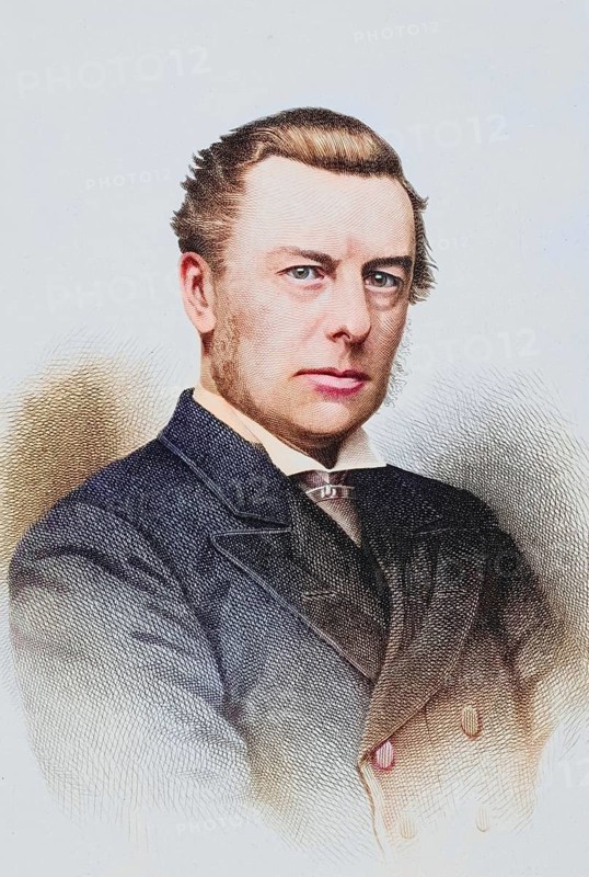 Joseph Chamberlain 1836 to 1914 Father of Neville Chamberlain Member of Parliament, Historical, digitally restored reproduction from a 19th century original, Record date not stated
