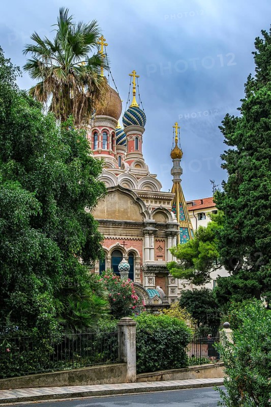 Russian Orthodox Church in the historic city centre of Sanremo, Province of Imperia, Liguria, Italy