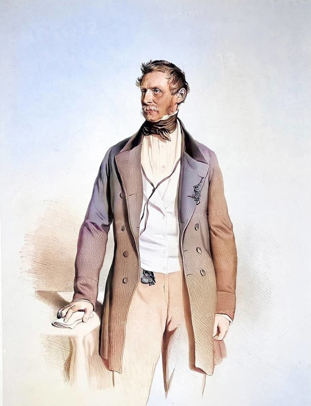 György Andrássy, Count of Csik-Szent-Kiraly (1797-1872), Chief Bailiff of Saros County, Member of the Hungarian Academy, Judex Curiae. Academy, Judex Curiae, Historical, digitally restored reproduction from a 19th century original, Record date not stated