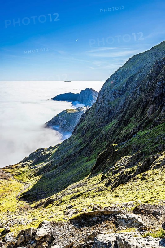 Snowdon Massif, Snowdon Range, Snowdonia, North Wales, UK